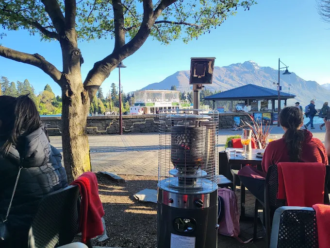 Lakeside table in this winter in New Zealand